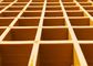 Fiberglass Hijau Kuning Solar Rooftop Walkway 1220 * 3660mm 1220 * 2440mm FRP Floor Gratings