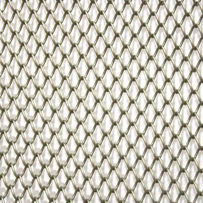 Aluminium Dekoratif 1.8mm Arsitektur Logam Mesh Chain Link Tirai Coil Tirai
