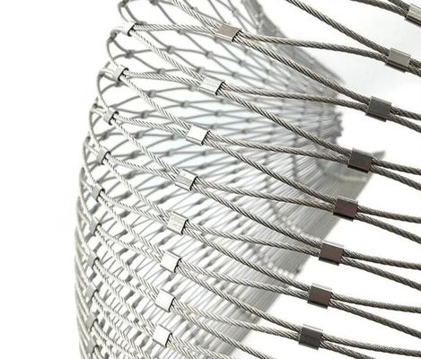 Diamond Fleksibel Stainless Steel Wire Rope Cable Mesh Zoo Mesh