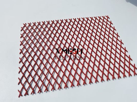 Desain Arsitektur Fasad Lapisan PVDF Dekoratif Aluminium Expanded Mesh