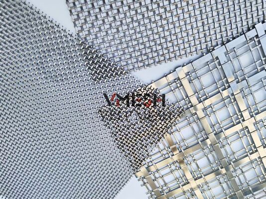 Stainless Steel Customized Wire Mesh Plain Woven Metal Dekoratif Mesh