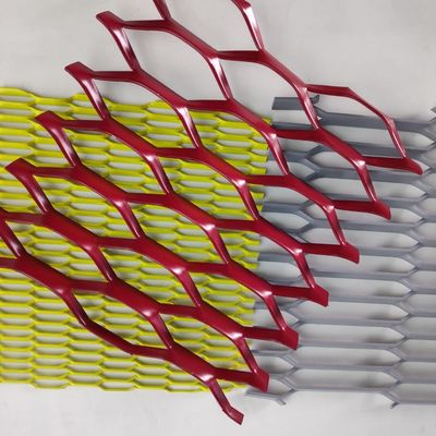 Lembaran Jaring Logam Ekspansi Aluminium 1.22x2.44m untuk Dekorasi Bangunan