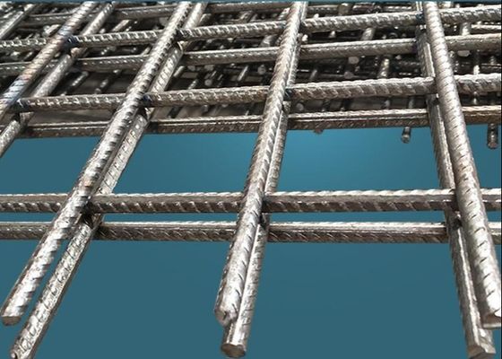 Memperkuat Steel Welded Wire Mesh Panels 6mm Rebar Beton Besi Mesh