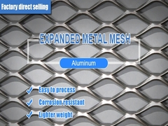 Panel dinding berkualitas tinggi diperluas layar berlubang Metal Wire Mesh