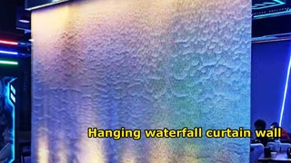 Pabrik Custom Made Steel Wire Mesh Air Terjun Dinding Fitur Air Tirai Air Lansekap