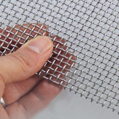 Stainless Steel Crimped Wire Mesh untuk Screening Sieve tahan korosi
