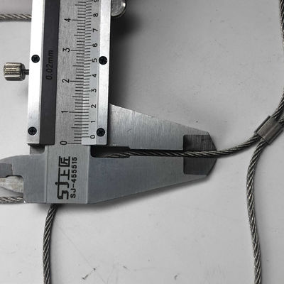 SS304 Ferrule Diamond Flexible Inox Stainless Steel Wire Cables Net Rope Mesh