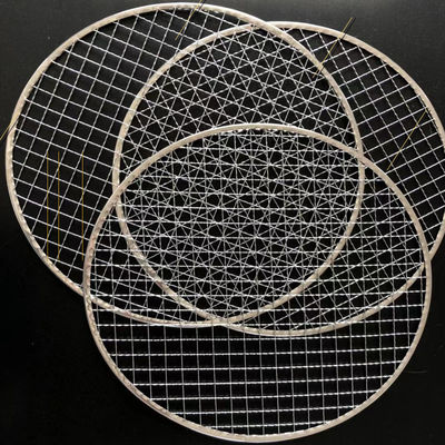 230mm stainless steel BBQ Grill Mesh untuk memasak di luar ruangan