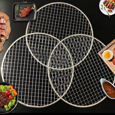230mm stainless steel BBQ Grill Mesh untuk memasak di luar ruangan