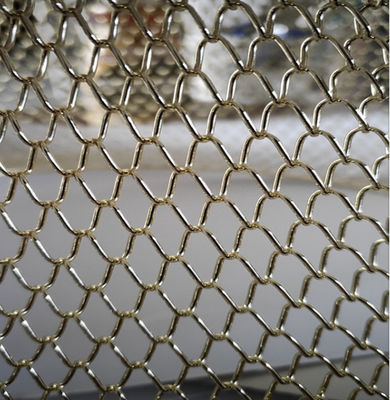 Aluminium Chain Link Tirai Dekoratif Kawat Arsitektur