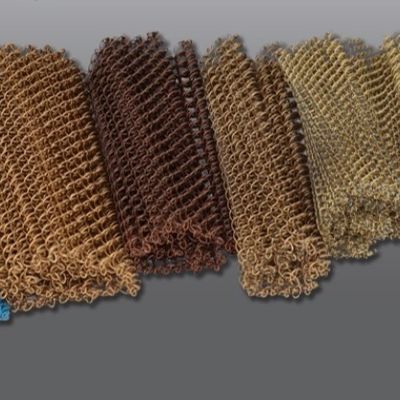 Tirai Layar Aluminium Tirai Kumparan Logam Interior Pembatas Ruang Dekoratif untuk Rumah