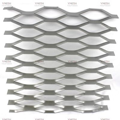 Hot Dip Galvanized Standard Expanded Metal Sheet Flat Diamond Wire Mesh Panel
