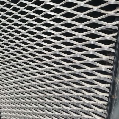 Aluminium Expanded Metal Mesh Anodized Powder Coated Warna khusus