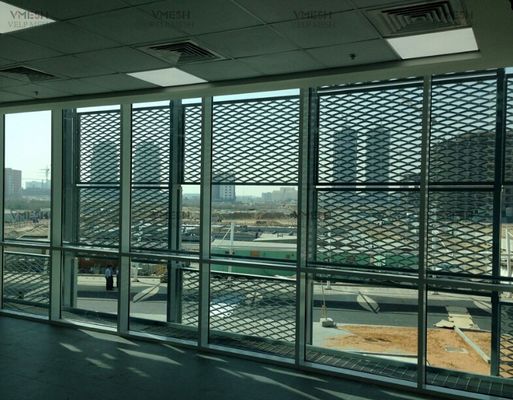 Mesh Logam Dilapisi PVC Diperluas Galvanis Mesh Logam Diperluas Untuk Pelindung Jendela