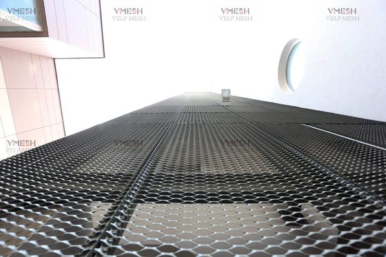 Langit-langit Jaring Logam Ekspansi Aluminium Kustom 3003 Anodized