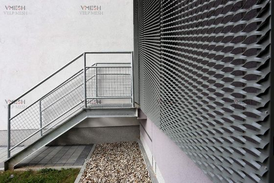 Akzonobel PVDF Aluminium Expanded Metal Sheet untuk Wall Cover