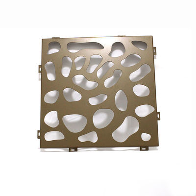 Fasad Logam Berlubang PVDF Dalam Ruangan 1500x2500mm Jaring Dekoratif