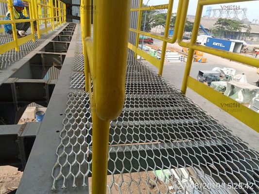 Baja tahan karat 304 Peningkatan Metal Pagar Lubang Heksagonal