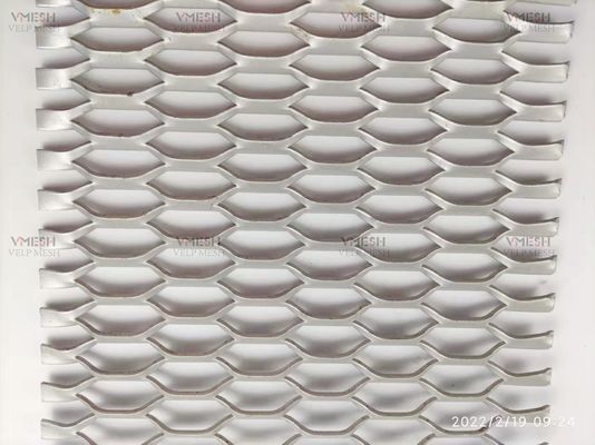 Jaring Logam Berlubang Berlian Galvanis 1x2m Baja Karbon