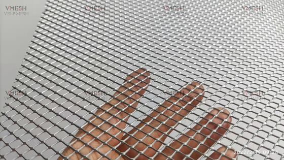 Jaring Logam Berlubang Berlian Galvanis 1x2m Baja Karbon