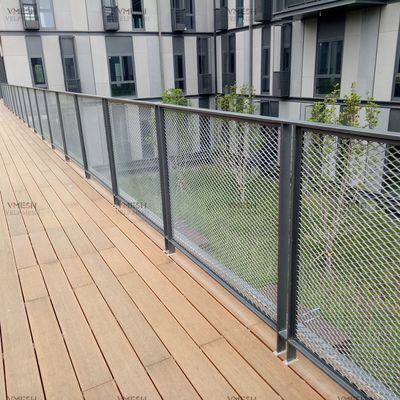 Galvanized Expanded Metal Security Fence - tahan api & tahan korosi
