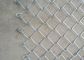 Diamond PVC Coated / Galvanized Chain Link Wire Mesh Fence Untuk Taman Bermain Olahraga