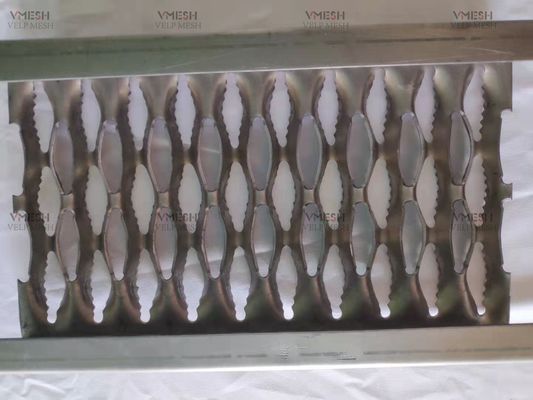 Hot dip galvanis 5 lubang saluran bundar perf o grip kisi 300mm
