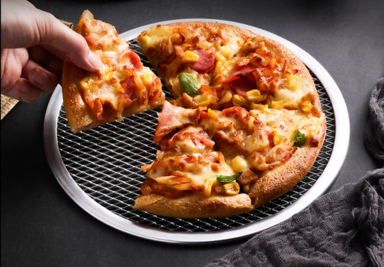 Aluminium Pizza Baking Disk 6-18 Inci Tinggi Kekuatan tahan karat