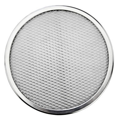 Non Stick 8 Inch --22inch Aluminium Mesh Pizza Screen Ukuran Disesuaikan