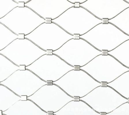1mm Hitam Oksidasi Stainless Steel Rope Mesh untuk Bird Cages