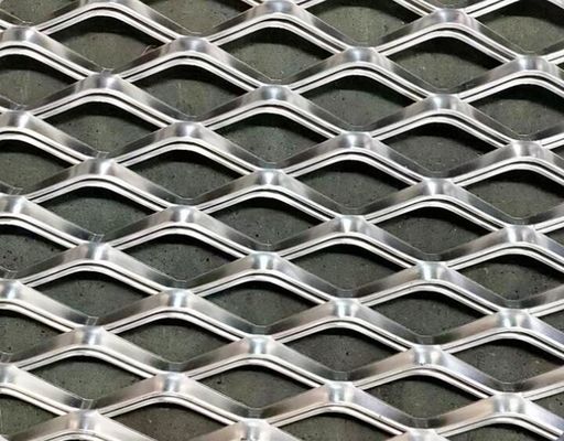 Powder Coated Aluminium Expanded Metal Mesh untuk dekorasi dinding