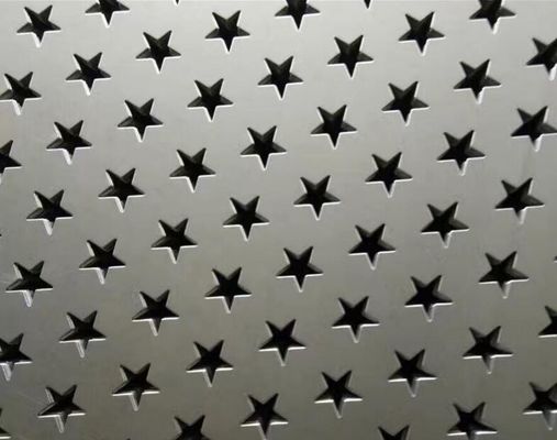 Desain Custom Round Triangle Hole Aluminium Stainless Steel Perforated Sheet Untuk Mesh Dekoratif