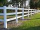 1.2m Welded Wire Mesh Fence 3 Rails Post Dan Rail White Pvc Horse Farm Fence