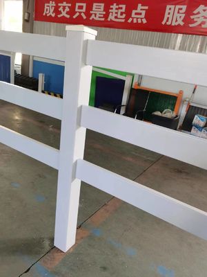 Pagar Kuda Vinyl PVC 3 Rel 1.5m Pagar Peternakan Putih