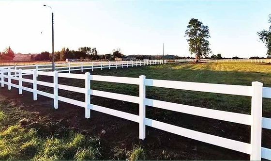 sapi vinil 3 rel PVC 2 rel kuda kandang pertanian pagar pos ranch