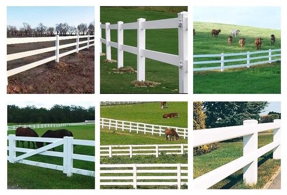 Pvc Panel Peternakan Pagar Taman Pagar Trellis New Privasi Putih Vinyl 2 Rails Pagar