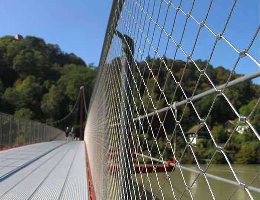 Rope Mesh stainless steel 2mm untuk Zoo Enclosures 304/316