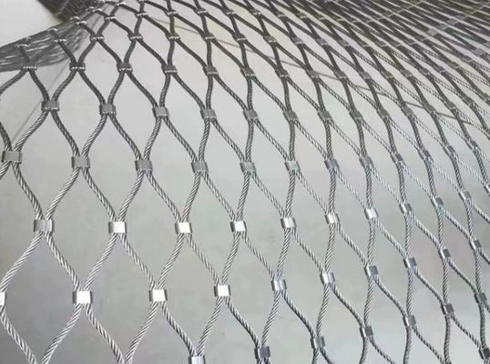 Rope Mesh stainless steel 20x20mm 304/316 untuk dekorasi zoo aviary