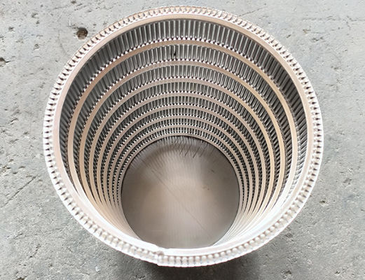 Disesuaikan Johnson Wedge Wire Screen Bentuk V Terbungkus Slot Pipe Filter