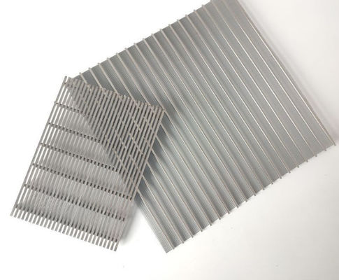 Panel Filter Screen Wire Wedge Steel dengan slot terus menerus