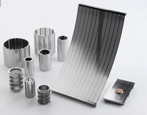 Disesuaikan Johnson Wedge Wire Screen Bentuk V Terbungkus Slot Pipe Filter