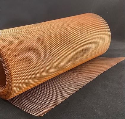 Tembaga Berlian Meluas Metal Mesh untuk EMI Shielding 0.02-4mm