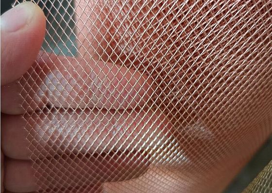 Tembaga Berlian Meluas Metal Mesh untuk EMI Shielding 0.02-4mm