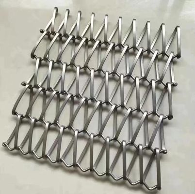 Dutch Weave Dekoratif Emas Bar Stainless Steel Dekoratif Metal Tirai