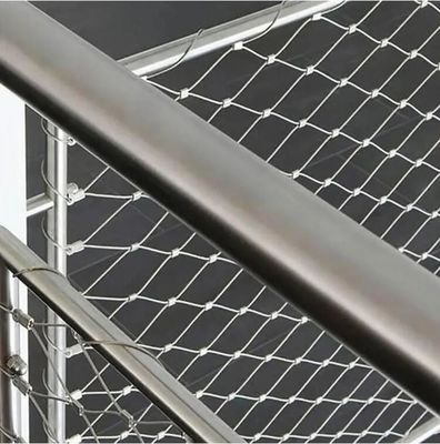 Disesuaikan handwoven stainless steel Wire Rope Net Anti Jaring Jatuh