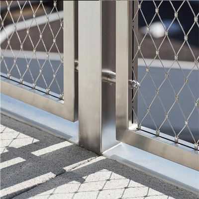 High Strength Dekoratif Hand Woven Rope Mesh Stainless Steel