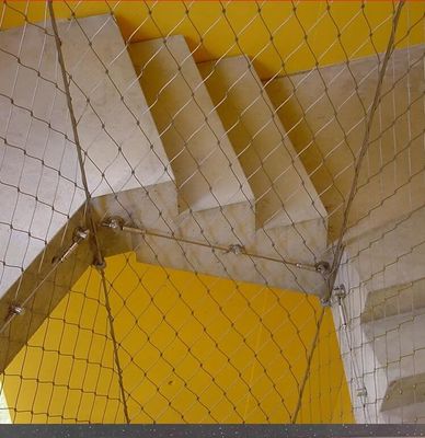 Jaring Tali Baja Tahan Karat Perak yang Disesuaikan Dapat Didaur Ulang Bebas Perawatan untuk Perlindungan Arsitektur