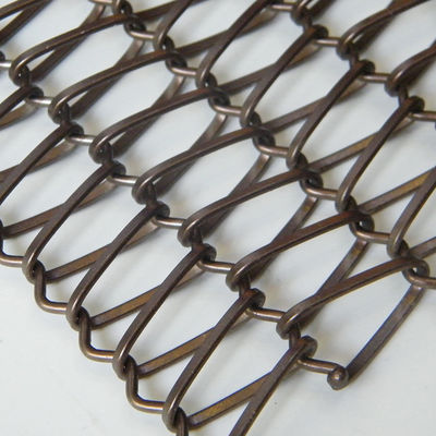 Stainless Steel Berkerut Anyaman Wire Mesh Outdoor Logam Dekoratif Arsitektur Logam Fasad Mesh