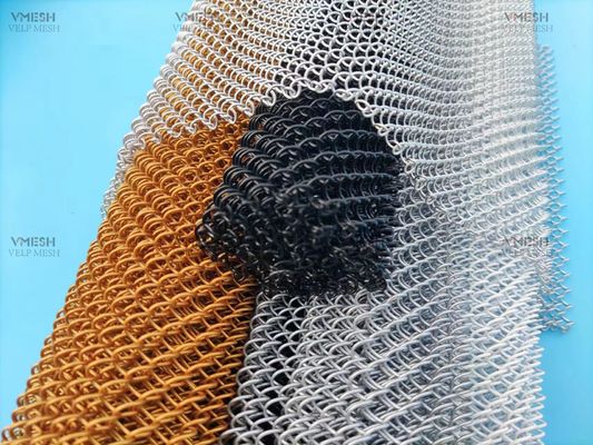 Tirai Rantai Aluminium Dekoratif Tirai Cascade Coil Tirai Wire Mesh