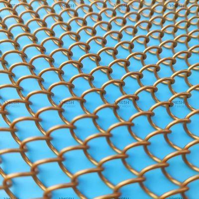 Tirai Rantai Aluminium Dekoratif Tirai Cascade Coil Tirai Wire Mesh